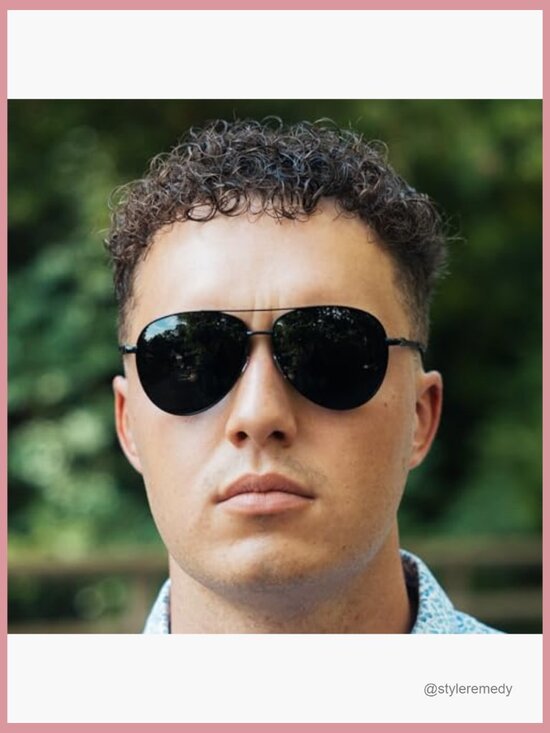 Metal Frame Aviator Sunglasses, Oversized UV400 Lenses, Shatterproof